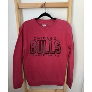 Vtg 90s Red Chicago Bulls Crewneck Sweatshirt Sz Medium (M) Team Hanes NBA
